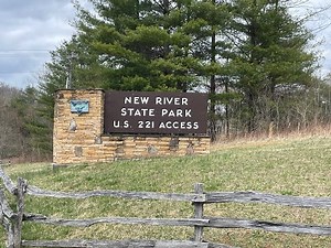 Lets Go Camping. New River State Park NC.