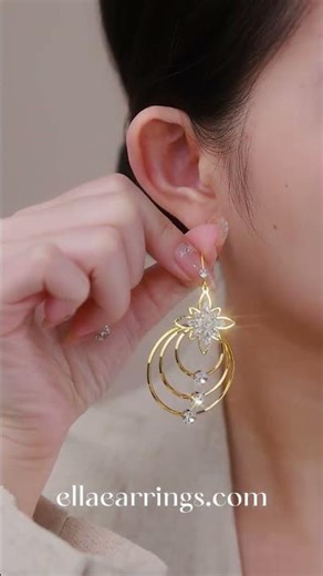 Distinctive Design Hoop Earrings #jewelry #earrings