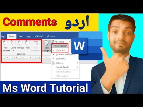 MS Word Comments Kaise Lagaye | Word Comments Urdu Hindi Tutorial