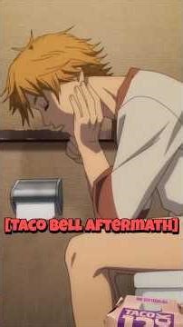 Denji Ate TOO Much Taco Bell 🌮💥 | Chainsaw Man Abridged #shorts