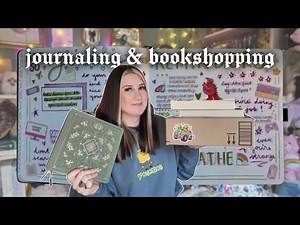 Nostalgic Book Vlog 💿 Journaling, Book Shopping, & Book Haul