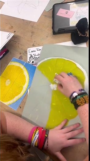 Oil Pastel Fruit Still Life Art Lesson | Middle & High School