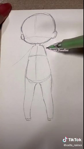 How to Draw Cute Chibi Body Step by Step Tutorial