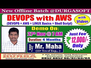 DEVOPS with AWS Offline Training @ DURGASOFT