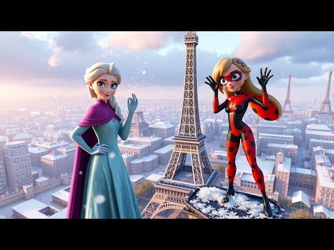 Elsa & Ladybug in The Frozen Paris Mystery