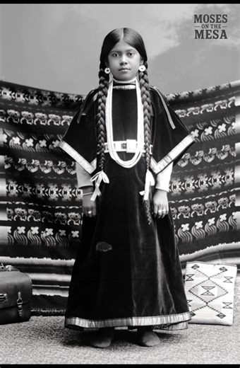 Nettie Morris, a young Nez Perce girl. Photo taken 1900. Animated. | MOSES ON THE MESA