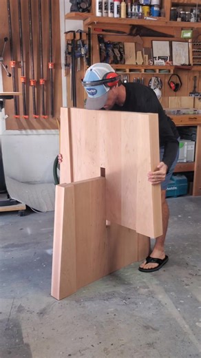 1.3M views · 7.9K reactions | One step closer on this solid cherry  custom dining table  No better feeling in woodworking than when your joints and pieces fit together like this. Am I right? 朗朗朗 Follow @woodtide for daily woodworking and custom furniture making fun! #woodworking #woodwork #custommade #furniture #diningtable #handmade | WoodTide - Handcrafted Furniture | Facebook