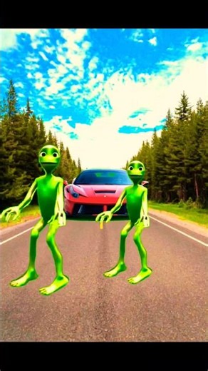 Alien and car video#car#alien#shorts#cartoon#trending#funny