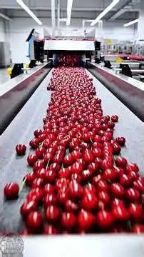 Inside a Modern Cherry Pie Filling Factory 🍒 | Fresh Cherries Processing (Part 1)