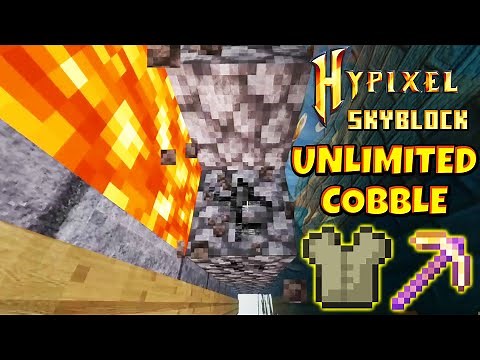 Best Cobblestone Generator Setup in Hypixel SkyBlock. Unlimited Cobble with NO Potions!
