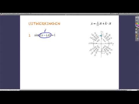 LES 06 goniometrische vergelijkingen- deel I