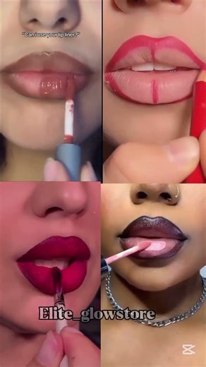 lip gloss challenge compilation #lips#shortsfeed#lipgloss