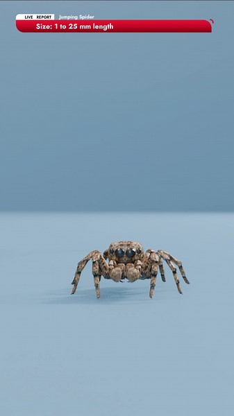 Jumping Spider vs Black Widow Spider vs The Giant Huntsman Spider