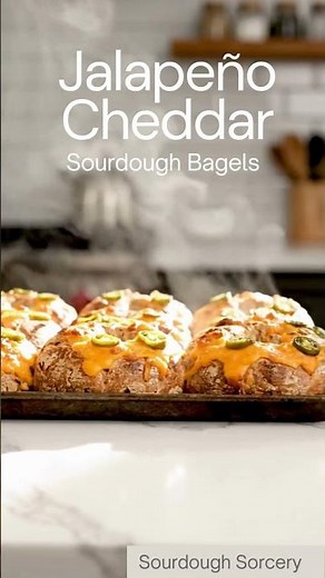Sourdough Jalapeño Cheddar Bagels Recipe