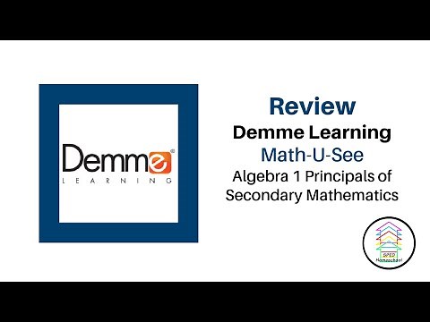 Review Demme Learning Math-U-See NEW Algebra 1