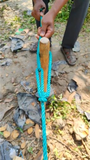 Unique Rope Trick Every Camper Should Know ✅ #camping #knowledge #learning #experiment #usa