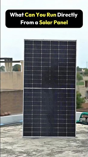 How to use solar panel without battery