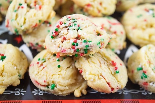 Christmas Sprinkle Pudding Cookies