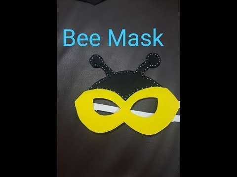 How to make felt sheet Bee masks for party for kids || paper Arts and Crafts