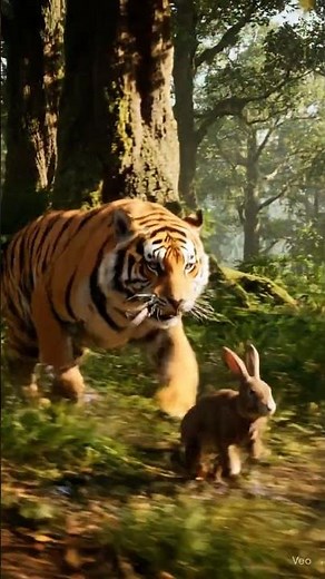 “Tiger’s Hunt Unbelievable Rabbit Escape Scene”