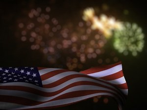 USA Flag Fireworks Night | Motion Worship