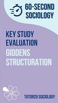 Giddens and Structuration | Theory and Debates Evaluation | AQA A-Level Sociology