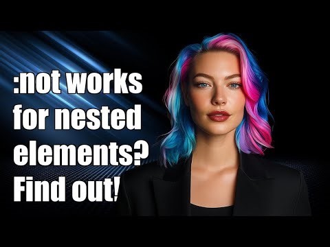 :not selector does not work for nested elements
