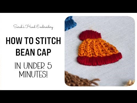 Stitch a Cozy Beanie for Winter | Raised Chain Band Embroidery Tutorial | Beginner friendly