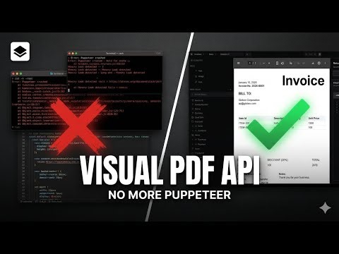 How to generate PDFs in Next.js without Puppeteer (Visual API) | Document Stack