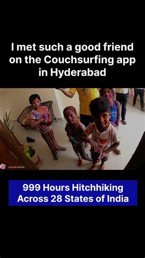 I met such a good friend on the Couchsurfing app in Hyderabad