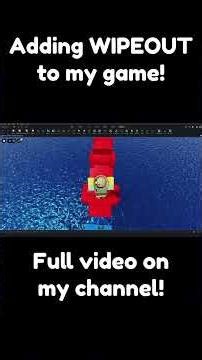 Adding WIPEOUT to my #roblox game!