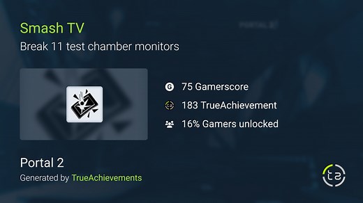 Smash TV achievement in Portal 2