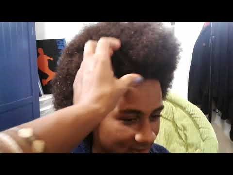 Short Natural Boys Hair : Starter Locs (2 strand twists)