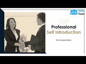 Professional Self Introduction Powerpoint Presentation Slides