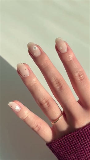 Easy & Pretty Winter Solar Gel✿‧₊˚ #selfnails #nailinspo #nailstickers
