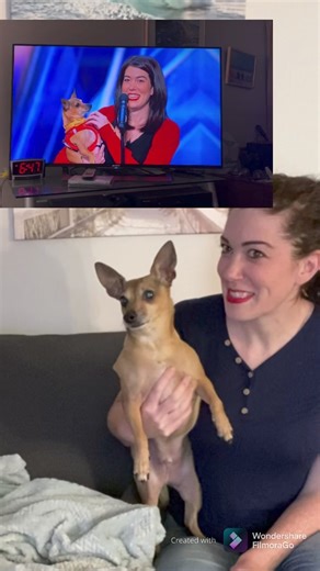 Remember the time Casper saw himself on TV? 😂😂😂 #AGT | Casper and Pam