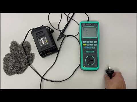 Battery Charger Test Using Kyoritsu Portable Appliance Tester
