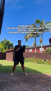 I’m an ex pro boxer. My son is autistic and life is harder for him so I meet him where he’s at, and we grow together. #boxing #father #autism | Junior Fa
