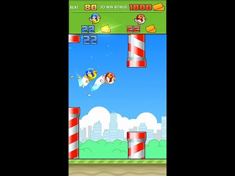 Flappy Tickets arcade 2 player 60fps
