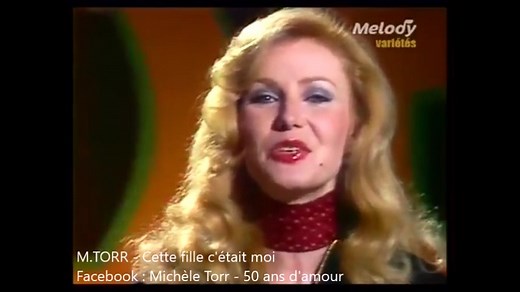 Michele Torr interprète "Cette fille c'était moi", dans l'émission Ring-parade. 🎥 : Octobre 1975. | Michèle Torr