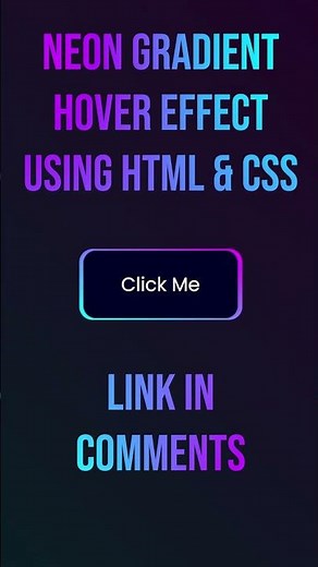 Create Gradient Button Hover Effect using HTML and CSS Tutorial #css #html #webdevelopment