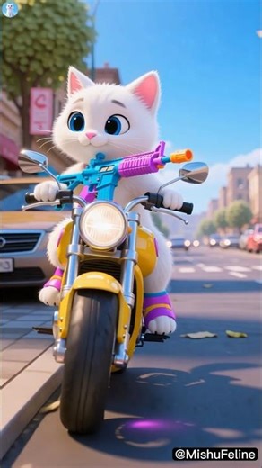 Cat Buys a Glowing M4 Blaster Toy! The Surprise Gun is Soo Awesome! 😻🔫