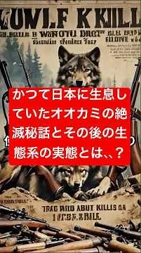かつて日本に生息していたオオカミの絶滅秘話とその後の生態系の実態とは、、？ #ニホンオオカミ #エゾオオカミ #絶滅動物