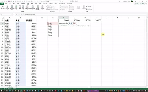 EXCEL技巧精粹之countifs函数多条件统计计数