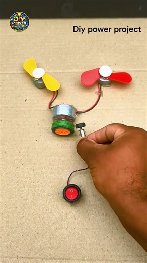 How to Make a Powerful Mini Fan with a Coreless Motor#shorts