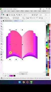 📖 Flip Book Design in CorelDraw #shorts #coreldraw #graphicdesign