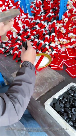 Watch Worker Build Cute Santa Nutcracker