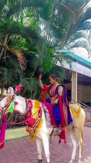 ##wedding #marathitrnding #love #marathisong #marathisong #marathibride #horsedanc