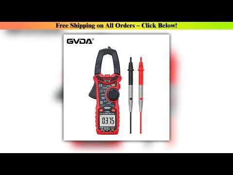 GVDA Digital Clamp Meter AC DC Current NCV Multimeter Pinza Amperimetrica True RMS Capacitance Ohm