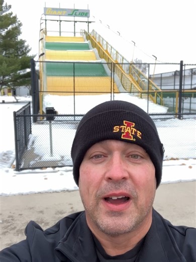 This slide is scary enough in the summer..........add in the